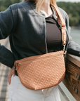 Lumi Woven Crossbody Clay