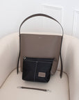 AALLYN Jolina Bucket Tote Wood Berry