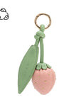 Melie Bianco Pink Strawberry Handbag Charm
