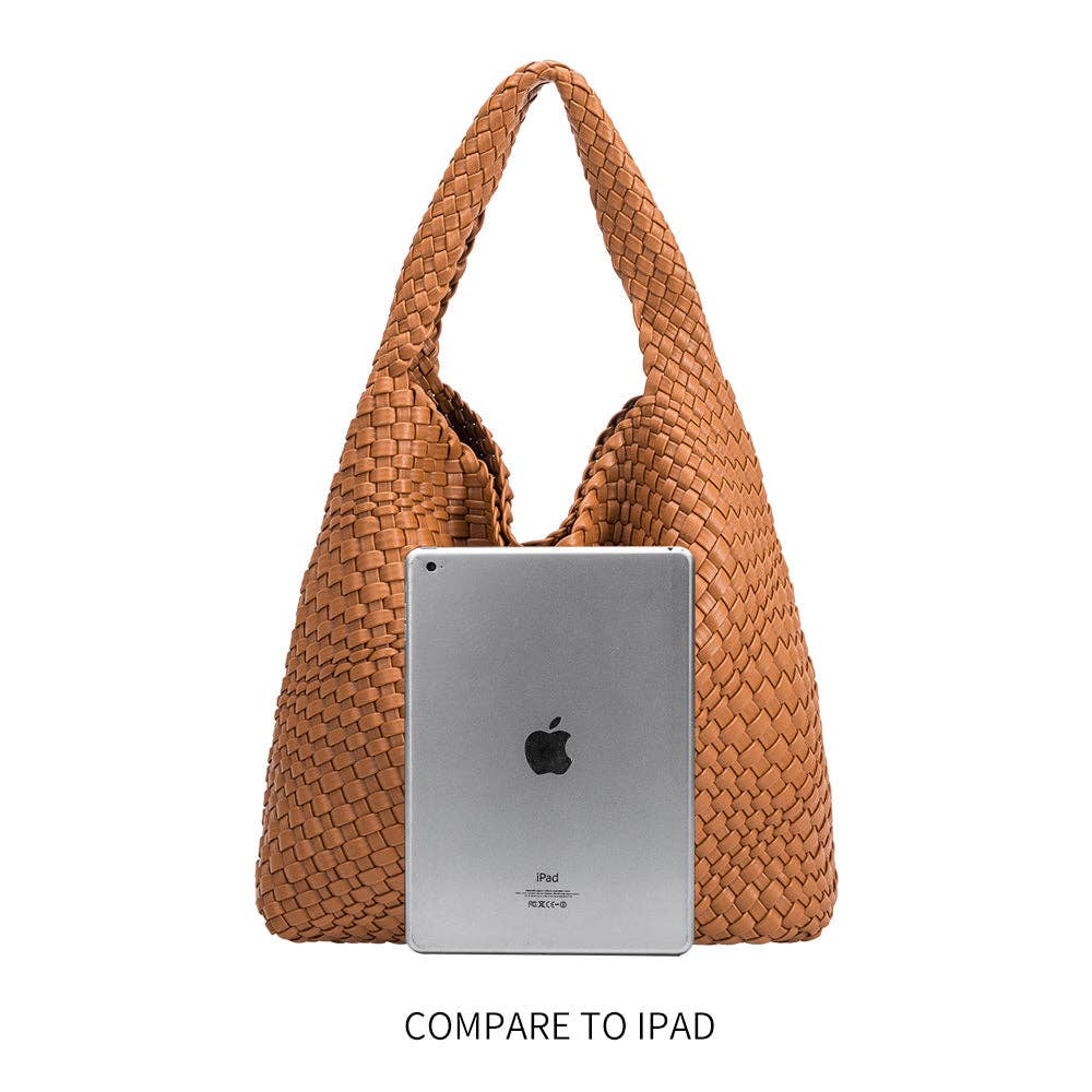 Melie Bianco Johanna Vegan Shoulder Bag Camel