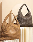 Melie Bianco Johanna Vegan Shoulder Bag Camel