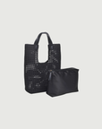 Zenith Hand Woven Knot Tote Black