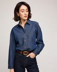 Gentle Fawn Whitney Button Down Denim Shirt