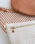 Lumi Woven Crossbody Bag Clay Checkered