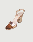Helena Raffia Block Heel
