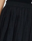 Current Air Smocked Waist Bubble Midi Skirt