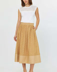 Current Air Butterscotch Eyelet Skirt