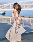 Less Pollution Convertible Handbag - White Essence - The Flaunt