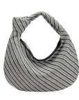 Melie Bianco Brigitte Raffia Hobo Obsidian