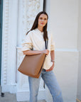 AALLYN Jolina Bucket Tote Tobacco