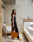 Oaklee Handwoven Leather Tote
