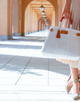Less Pollution Convertible Handbag - White Essence - The Flaunt