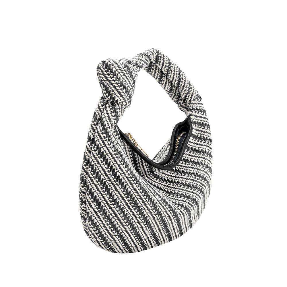 Melie Bianco Mini Brigitte Raffia Hobo