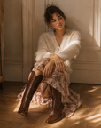 Marfa Boots LeAnn Chocolate Croc Boots