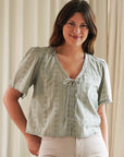 Jessa Eyelet Blouse by Gentle Fawn