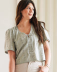 Jessa Eyelet Blouse by Gentle Fawn