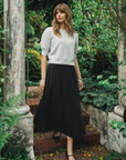 Gentle Fawn Marisol Short Sleeve Sweater Heather Grey