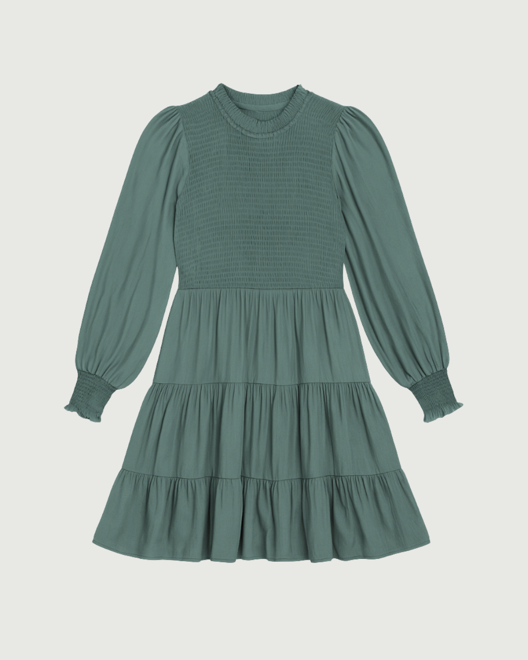 babydoll dress green Melania Lime Floral Babydoll Mini Dress - Size L - Olivaceous - Sweetheart Neckline, Puffy Sleeves, Ruffle Hem