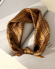 Silk Scarf Vintage Caramel