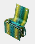 Tentroya Flap Bag Green Python
