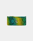 Tentroya Slim Wallet Embossed Green Python
