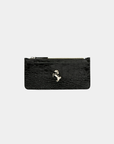 Tentroya Slim Wallet Embossed Black Croc