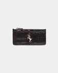 Tentroya Slim Wallet Embossed Black Python