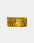 Tentroya Slim Wallet Embossed Yellow Python