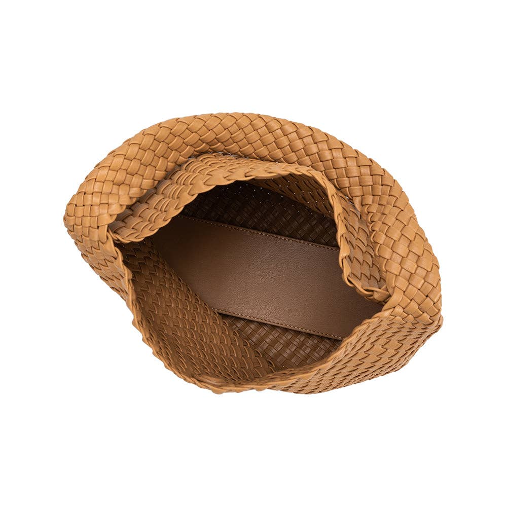 Melie Bianco Johanna Vegan Shoulder Bag Camel