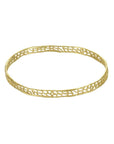 Catherine Weitzman Thin Coral Gold Bangle Bracelet