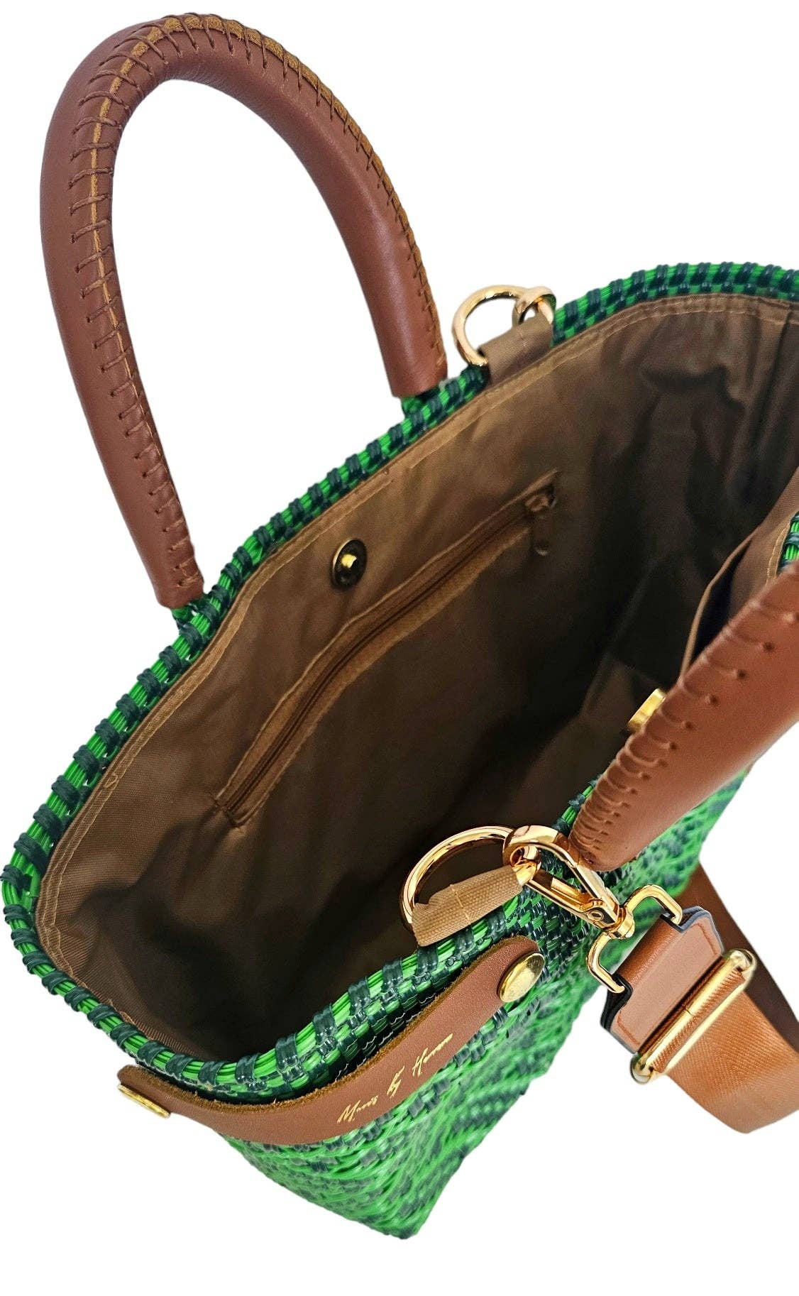 Mini Less Pollution Crossbody Bag - Emerald: Classic Strap - The Flaunt