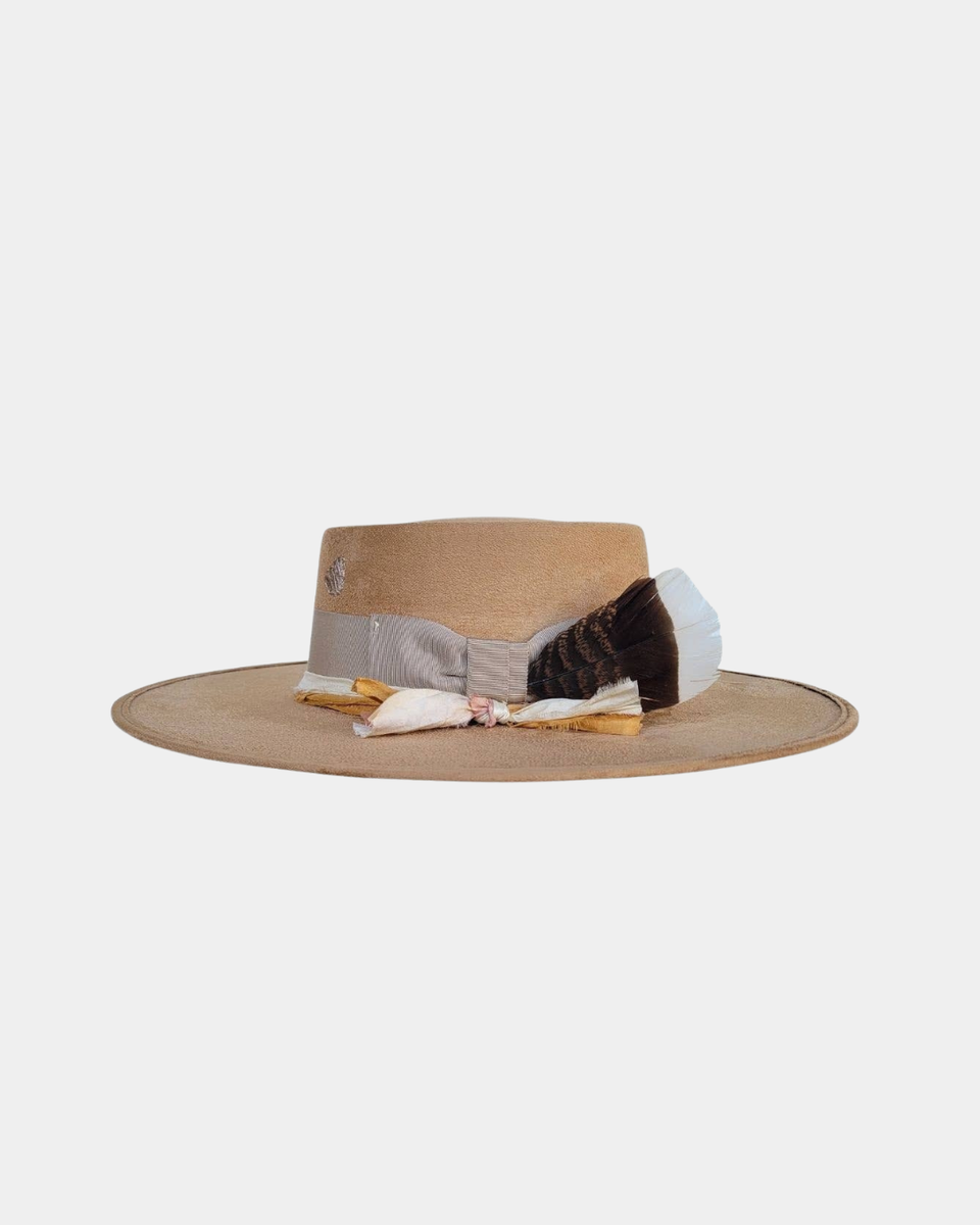 Petra Savage Andred Telescope Crown Hat Camel | The Flaunt
