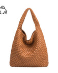 Melie Bianco Johanna Vegan Shoulder Bag Saddle