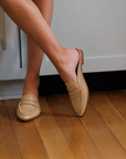 Dolce Vita Betzy Loafers Creme Embossed Suede