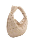 Melie Bianco Brigitte Large Studded Shoulder Bag