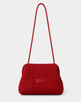 Daniella Lehavi Vivian Maxi Convertible Clutch in red, front view