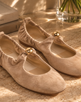 Dolce Vita Suede Cornel Ballet Flats Camel