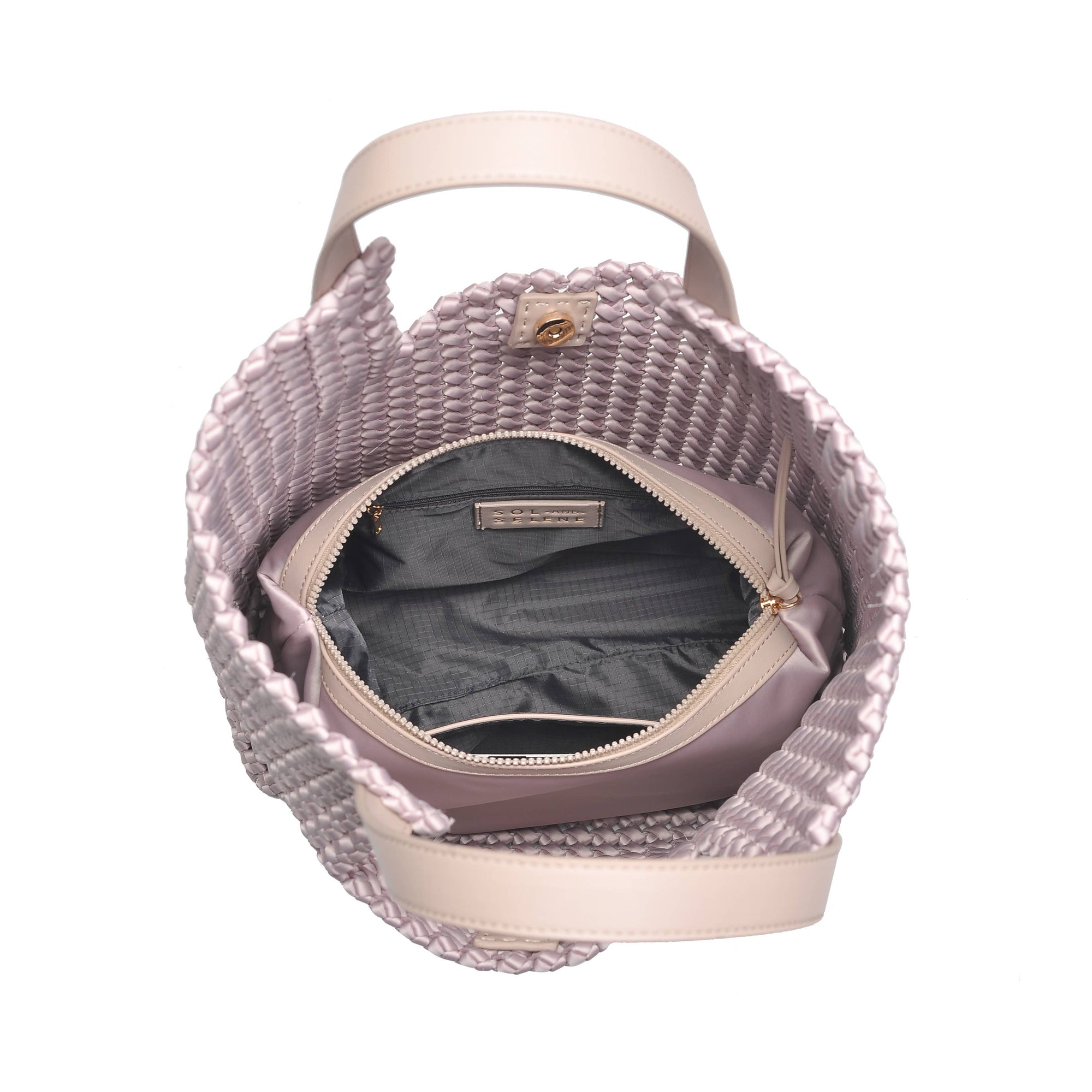 Zenith Hand Woven Knot Tote Nude