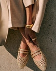 Dolce Vita Baylee Woven Ballet Flats Gold