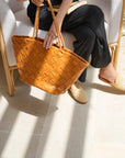 Oaklee Handwoven Leather Tote