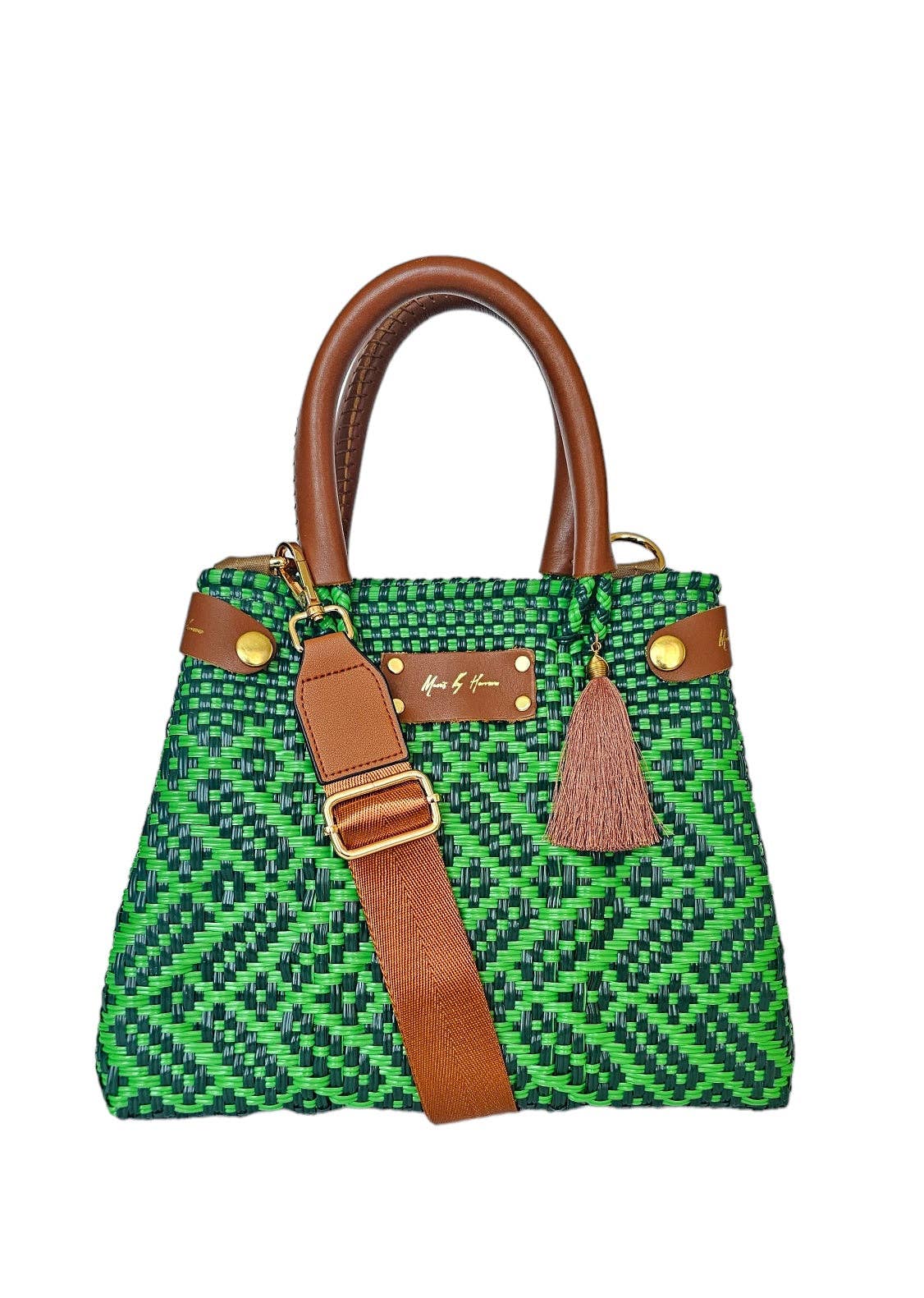Mini Less Pollution Crossbody Bag - Emerald: Classic Strap - The Flaunt
