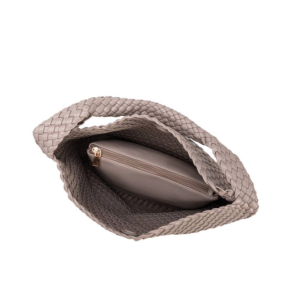 Melie Bianco Johanna Vegan Shoulder Bag Gray