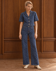 Elan Diamond High Rise Wide Leg Jeans