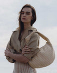 Melie Bianco Brigitte Raffia Hobo