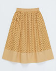 Current Air Butterscotch Eyelet Skirt
