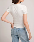 Gentle Fawn Ribbed Tee fitted women’s top