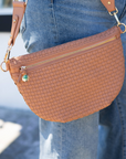 Lumi Woven Crossbody Clay