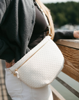 Lumi Woven Crossbody Bag High Tide Checkered