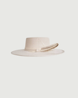 Side angle of the women’s statement fedora.