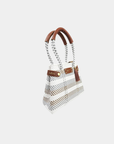 Mini stripe sustainable handbag by Mavis by Herrera